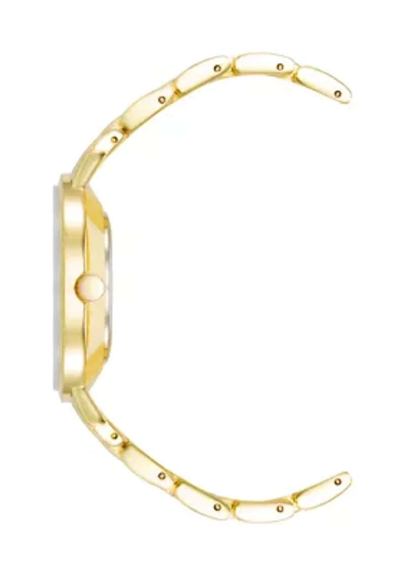 Women's Gold-Tone Metal Link Bracelet Watch