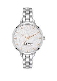 Women's Millimeter Silver-Tone Metal Link Bracelet Watch