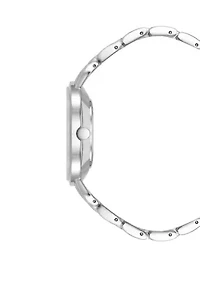 Women's Millimeter Silver-Tone Metal Link Bracelet Watch