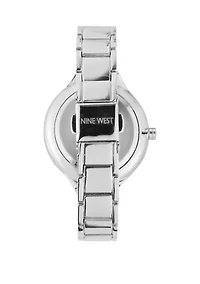 Women's 36 Millimeter Silver-Tone Metal Link Bracelet Watch 