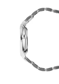 Women's 36 Millimeter Silver-Tone Metal Link Bracelet Watch 