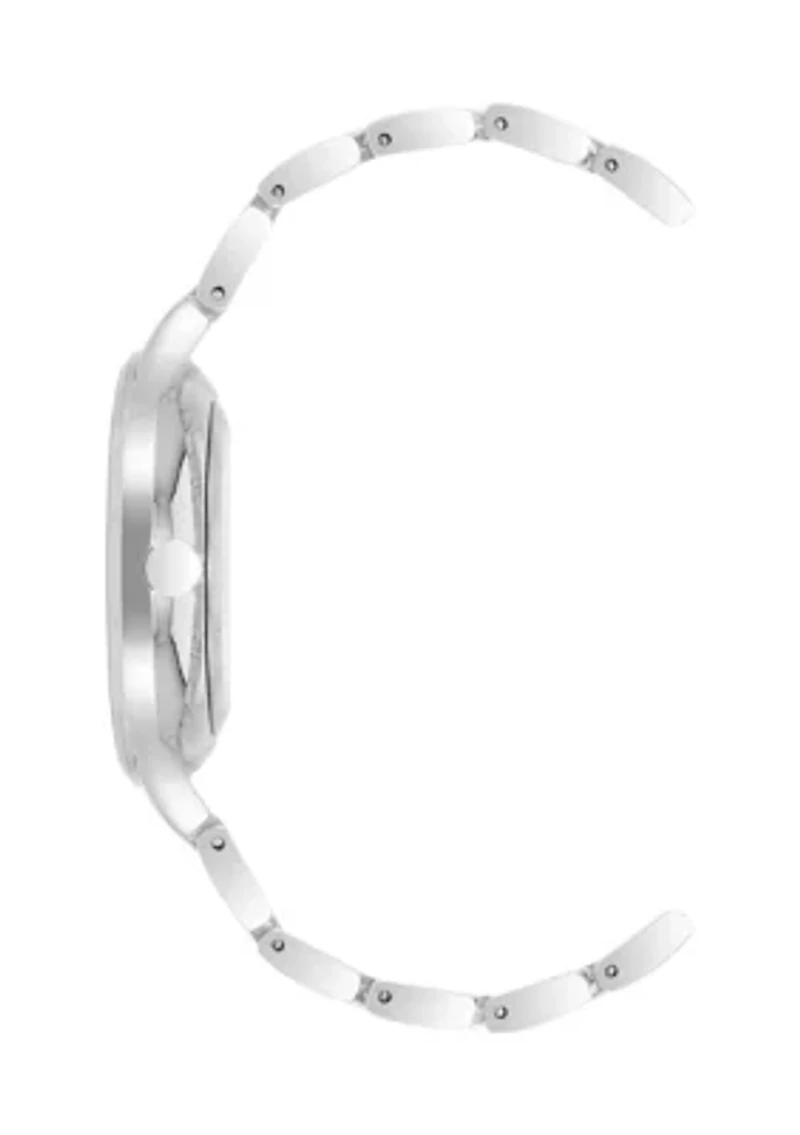Women's Silver-Tone Metal Link Bracelet Watch