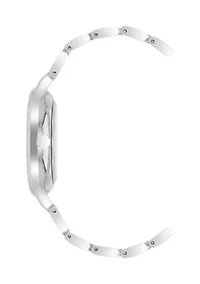 Women's Silver-Tone Metal Link Bracelet Watch