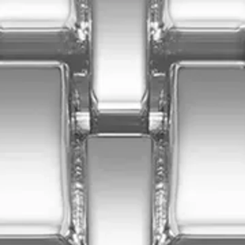 Pink Silver-Tone Alloy Link Bracelet Watch