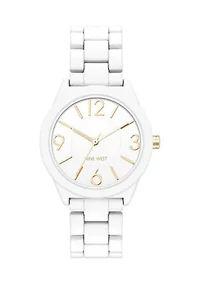 Quartz Casual White Metal Alloy Link Watch