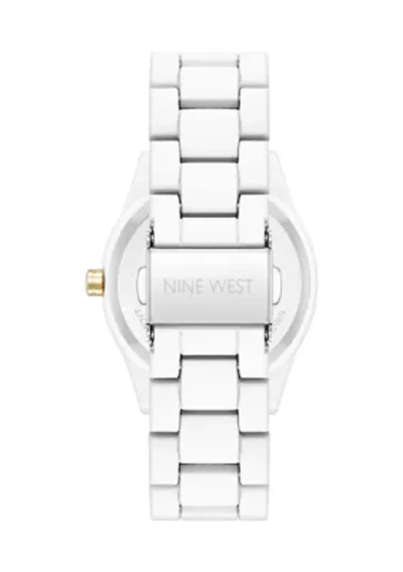 Quartz Casual White Metal Alloy Link Watch