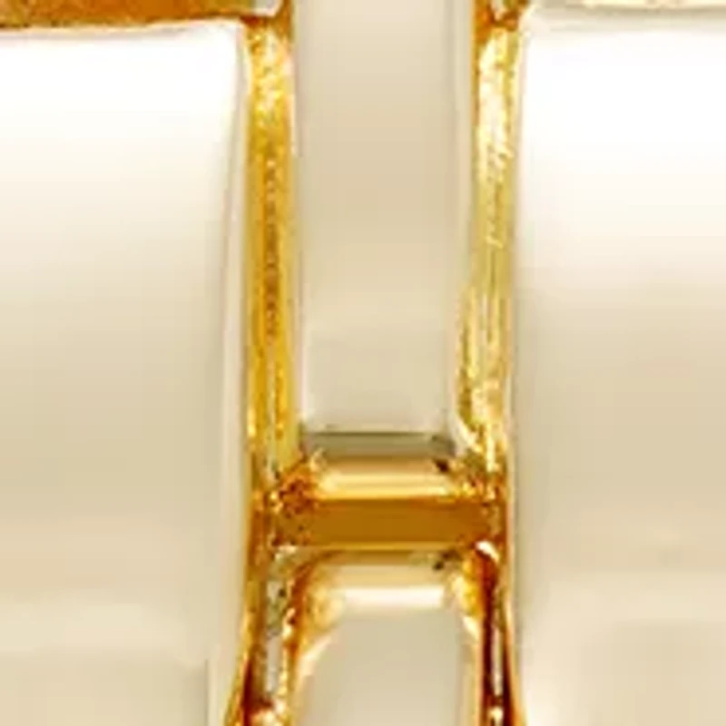 Quartz Gold-Tone Alloy Metal Link Bracelet Watch
