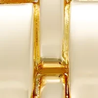 Quartz Gold-Tone Alloy Metal Link Bracelet Watch