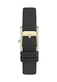 Quartz Rectangular Polyurethane Leather Band Watch