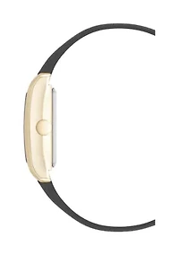 Quartz Rectangular Polyurethane Leather Band Watch