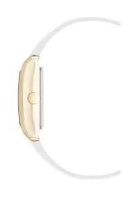 Quartz Rectangular PU Leather Band Watch