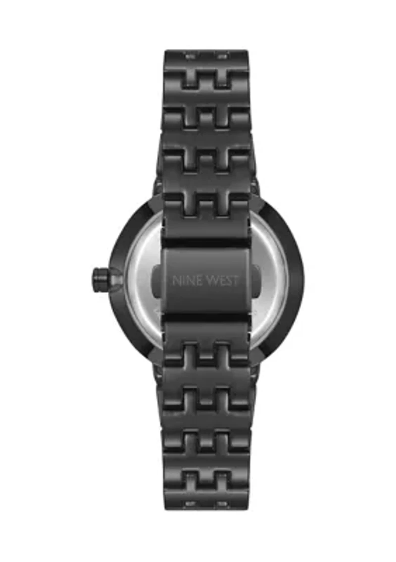 Quartz Metal Alloy Embossed Floral Dial Watch