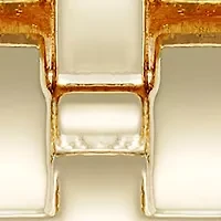 Quartz Rectangular White and Gold Tone Metal Alloy Watch