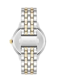 Quartz Metal Alloy Crystal Bezel Watch