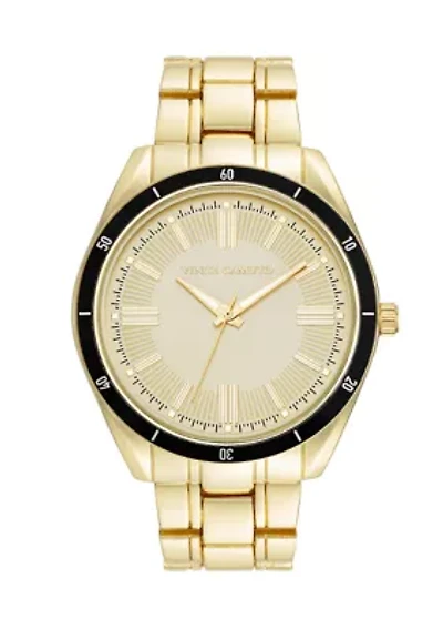 Quartz Metal Alloy Bracelet Champagne Dial Watch