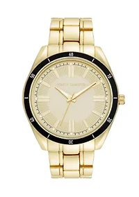 Quartz Metal Alloy Bracelet Champagne Dial Watch