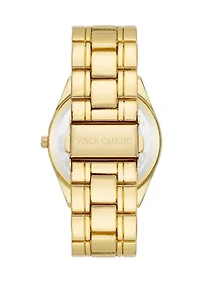 Quartz Metal Alloy Bracelet Champagne Dial Watch