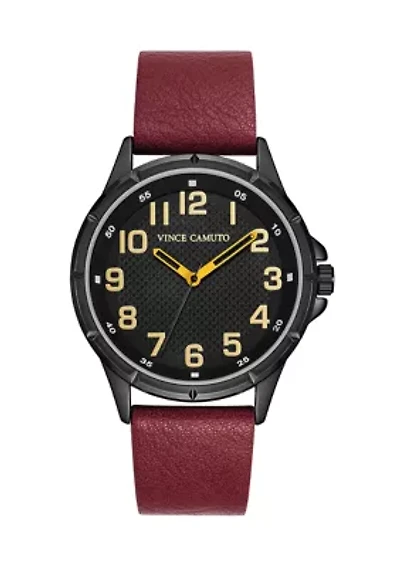 Men's Quartz Leather Band Watch