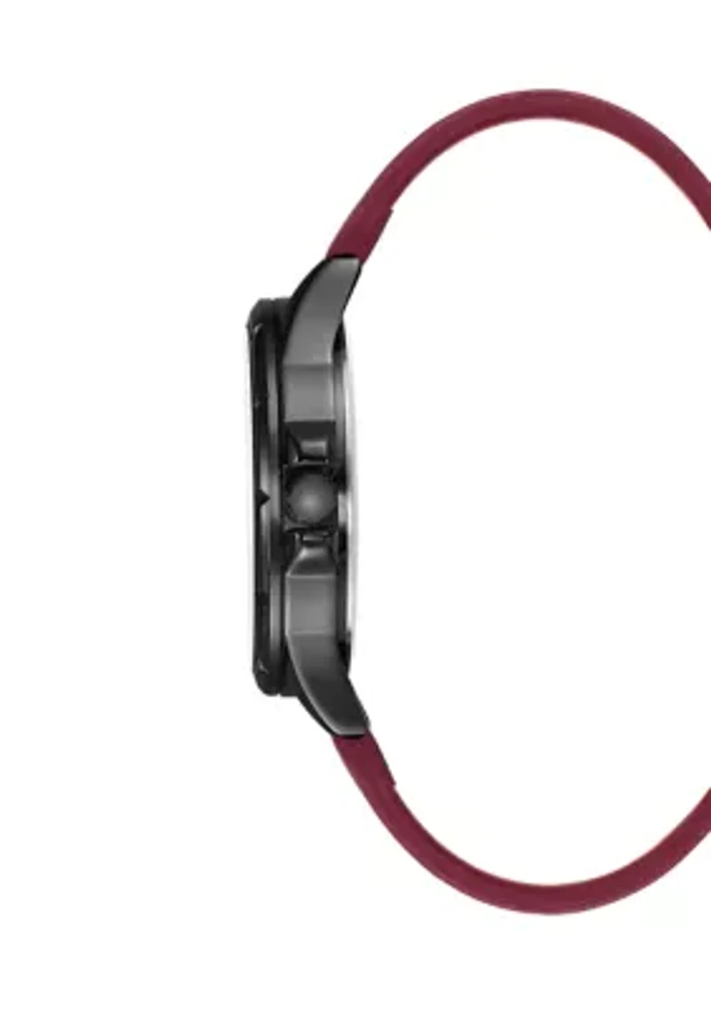 Men's Quartz Leather Band Watch