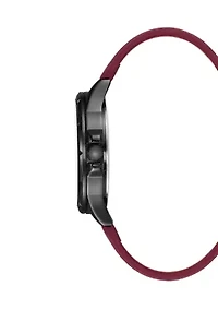 Men's Quartz Leather Band Watch