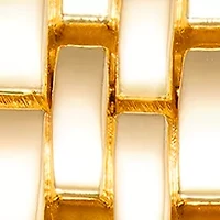 Quartz Gold-Tone Metal Alloy Crystal Bezel Watch