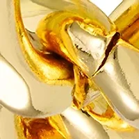 Gold Metal Chain Watch with Champagne Dial 