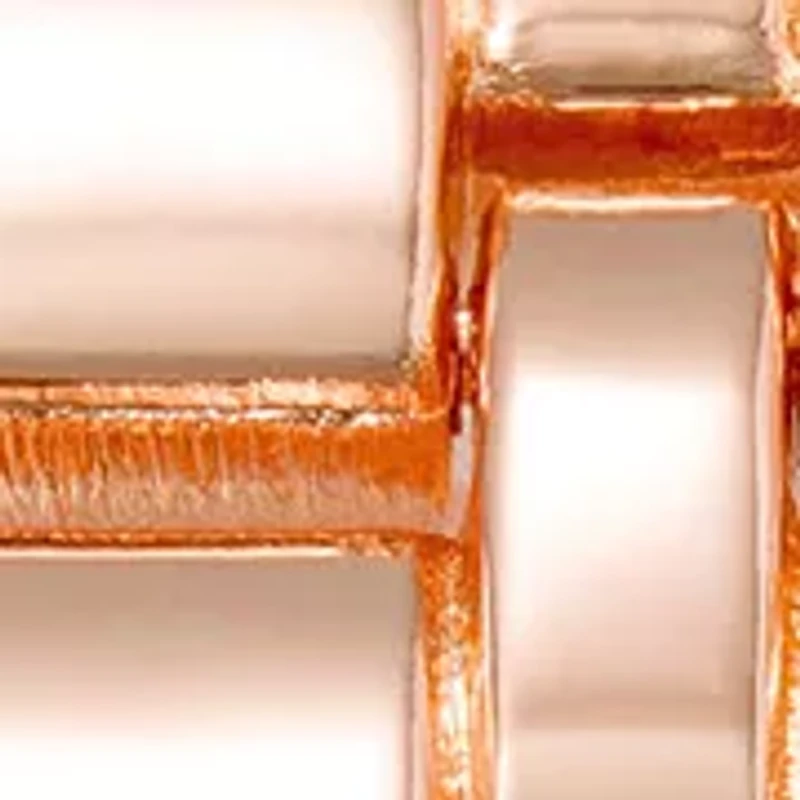 Metal Link Crystal Bezel Watch