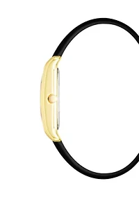 Quartz Crocodile Pattern Leather and Metal Alloy Watch