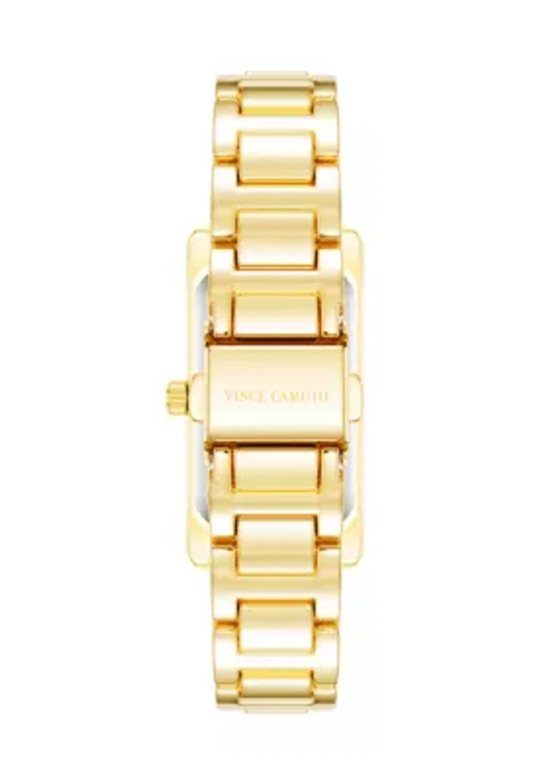Rectangle Face Metal Bracelet Watch