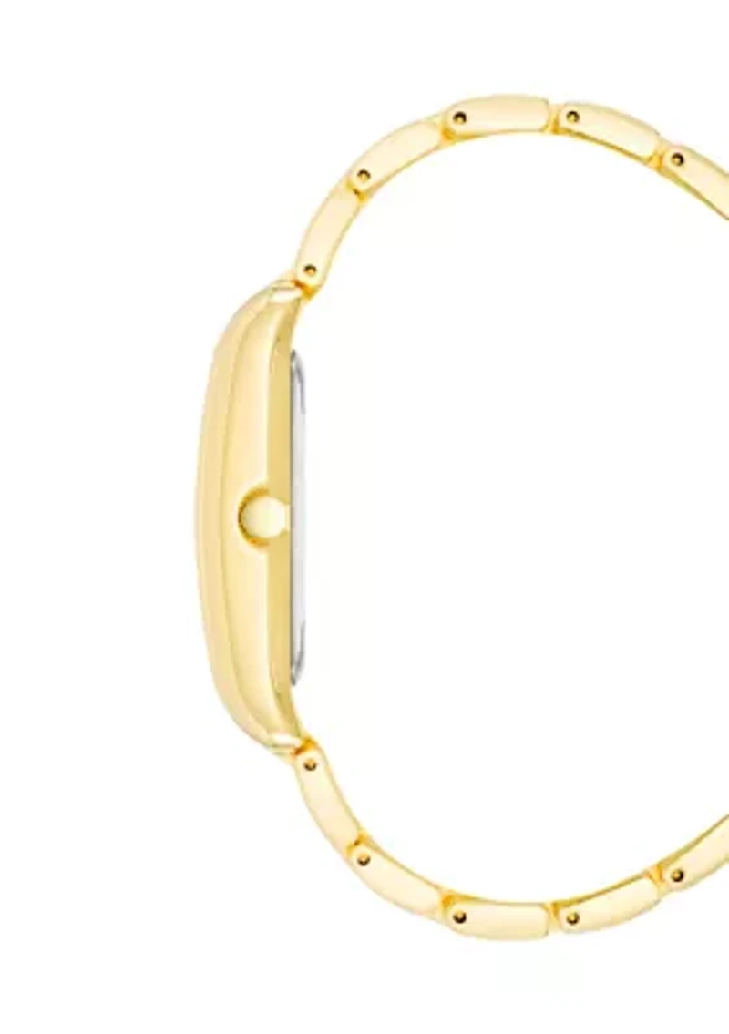 Rectangle Face Metal Bracelet Watch