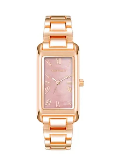 Rectangle Face Metal Bracelet Watch