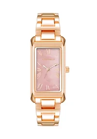 Rectangle Face Metal Bracelet Watch