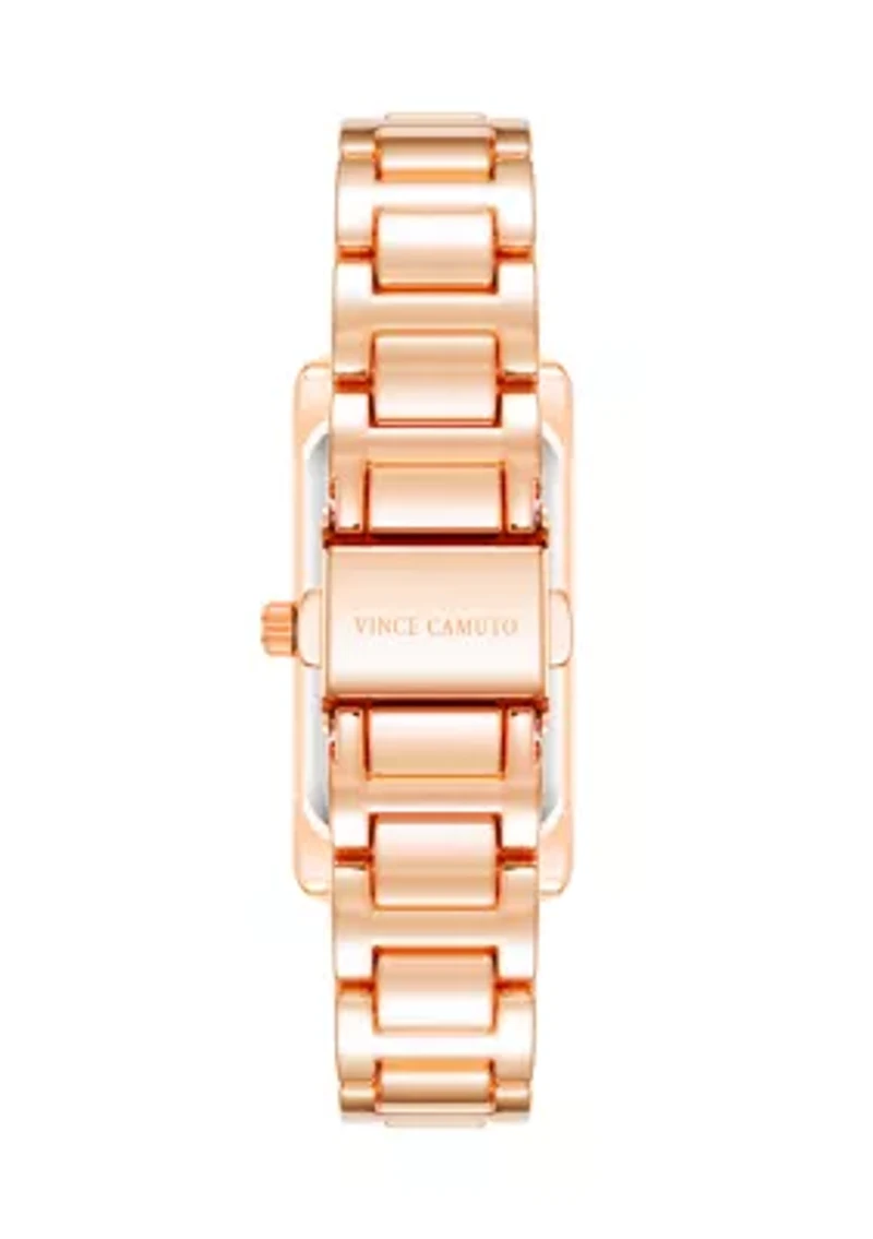 Rectangle Face Metal Bracelet Watch