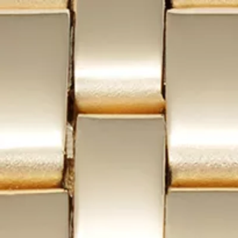 Quartz Gold-Tone Metal Alloy Crystal Accented Dial Watch
