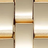 Quartz Gold-Tone Metal Alloy Crystal Accented Dial Watch
