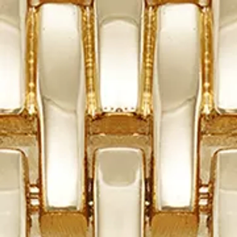 Quartz Gold-Tone Metal Alloy Bracelet with Black Dial Watch