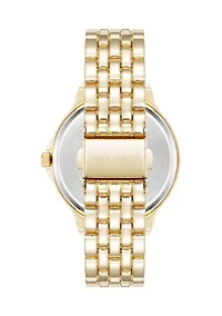 Quartz Metal Alloy Crystal Bezel Watch