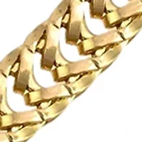 Gold Tone 16'' + 3'' Extender Short Curb Chain Necklace
