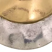Two Tone 19.5'' + 3'' Extender Short Chain Necklace with Open Tear Drop Pendant