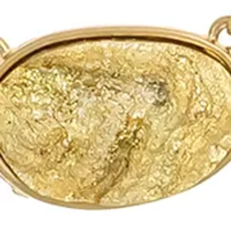 Gold Tone Pink and Blue Multi Bead Station Layered 3 Row Short Necklace with Oval Druzy Drop