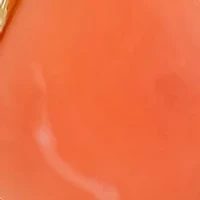 Gold Tone Coral Teardrop Pendant Necklace