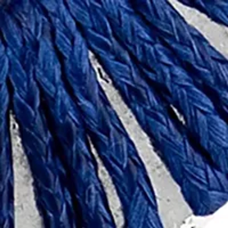 Thread Wrapped Open Oval Post Drop Earrings