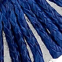 Thread Wrapped Open Oval Post Drop Earrings