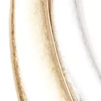 Two Tone Long Double Link Drop Pendant Necklace
