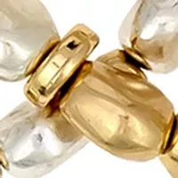 Two Tone Bracelets - Set of 3
