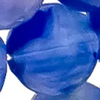 Silver Tone Blue and Multicolored Beaded Coil Bracelet