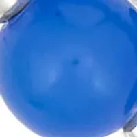 Silver Tone Multi Blue Beaded Stretch Bracelet - Set of 2