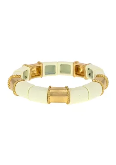 Sectional Metal Scrap Bangle Bracelet