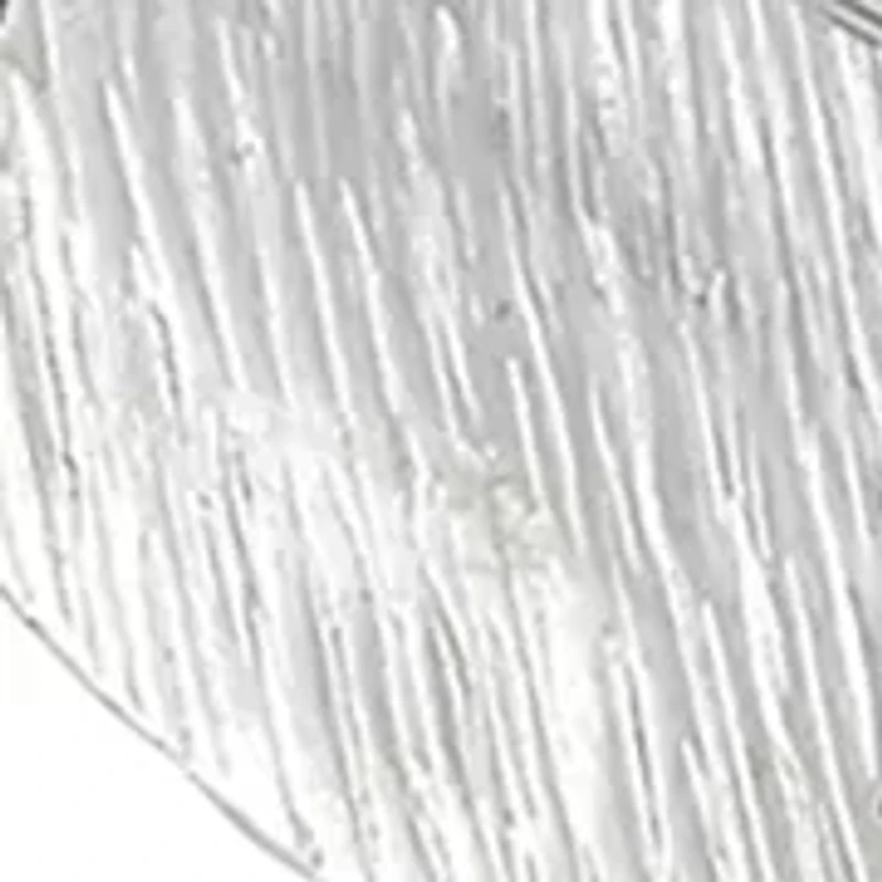 Silver Tone Textured Oval Disc Frontal Necklace