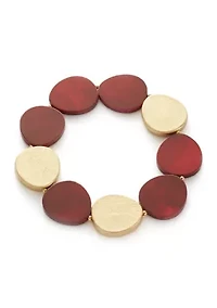 Women's Gold Tone Berry Stretch Bracelet